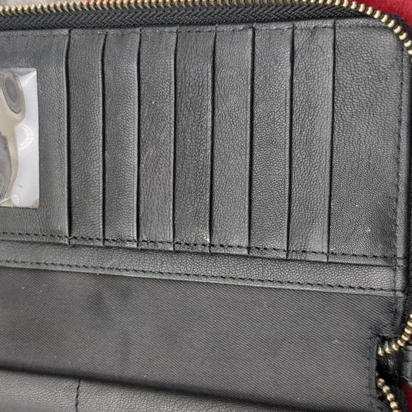 Lucky brand black leather wallet - Picture 10 of 12